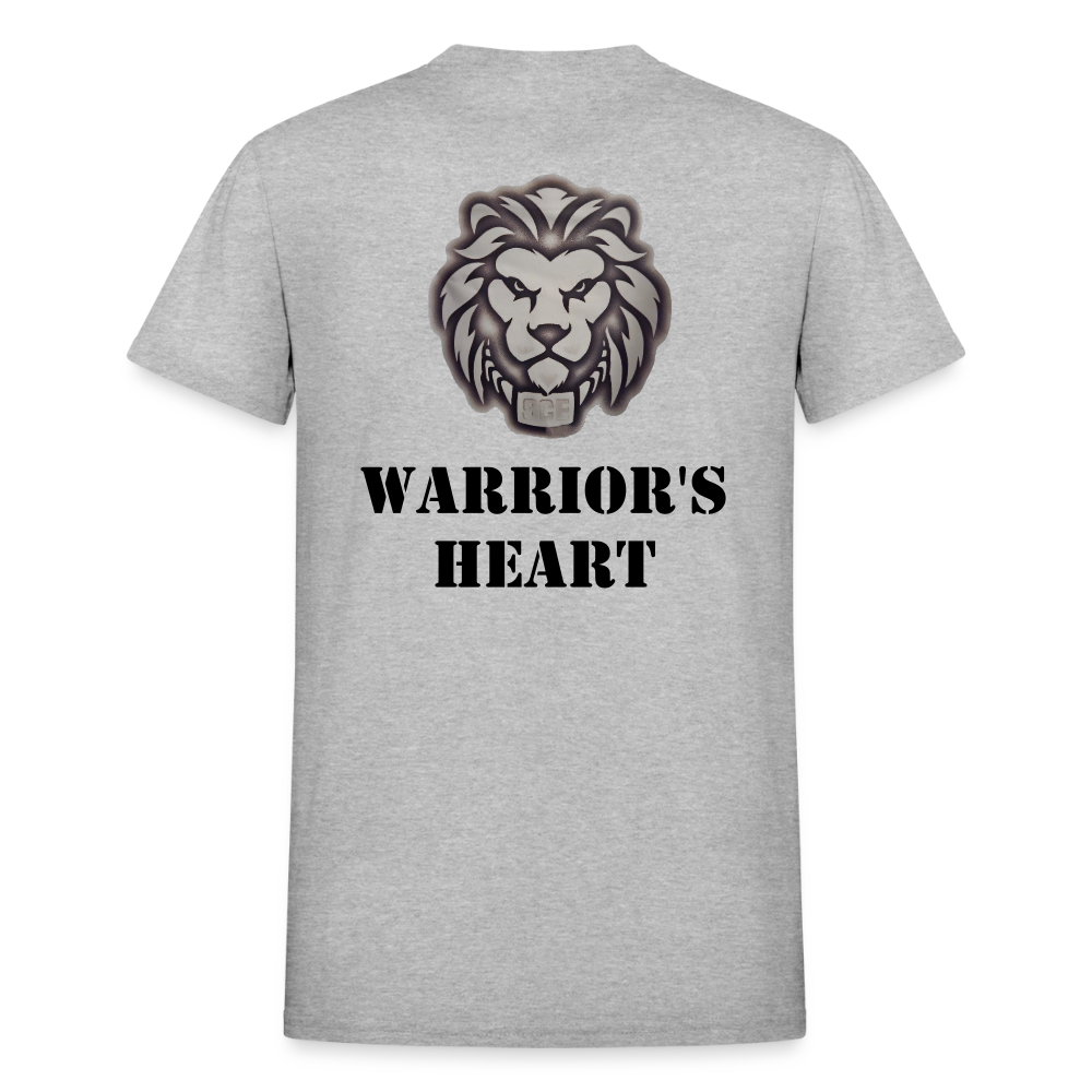 Gildan Ultra Cotton Ladies Adult T-Shirt ( SCE - WARRIORS HEART - T-SHIRT ) - heather gray