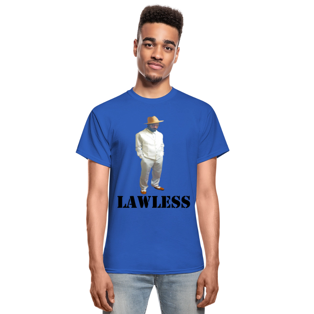 Gildan Ultra Cotton Adult T-Shirt ( T-TRIS THE GEMINI - LAWLESS ALBUM - SCE - WARRIOR - T-SHIRT ) - royal blue