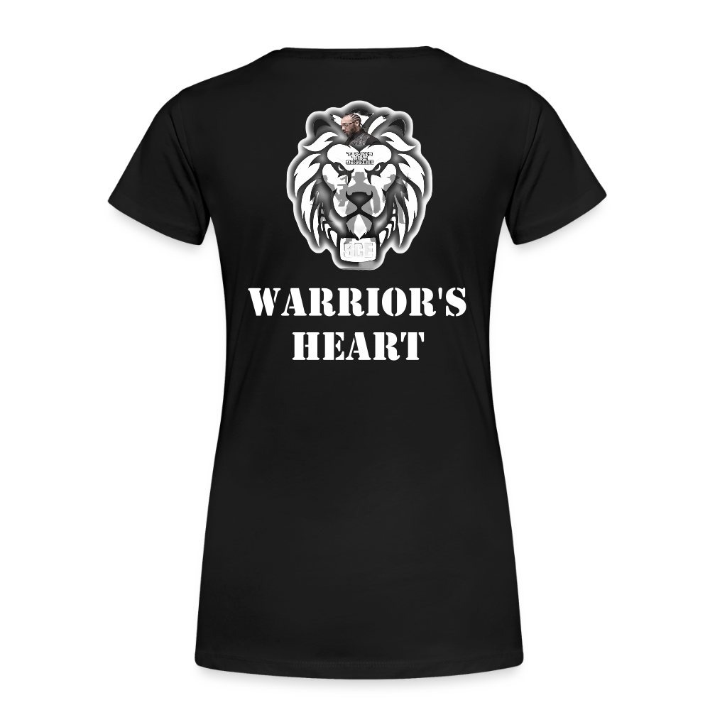 Gildan Ultra Cotton Ladies Adult T-Shirt ( SCE - WARRIORS HEART - T-SHIRT ) - black