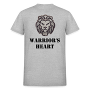 Gildan Ultra Cotton Ladies Adult T-Shirt ( SCE - WARRIORS HEART - T-SHIRT ) - heather gray