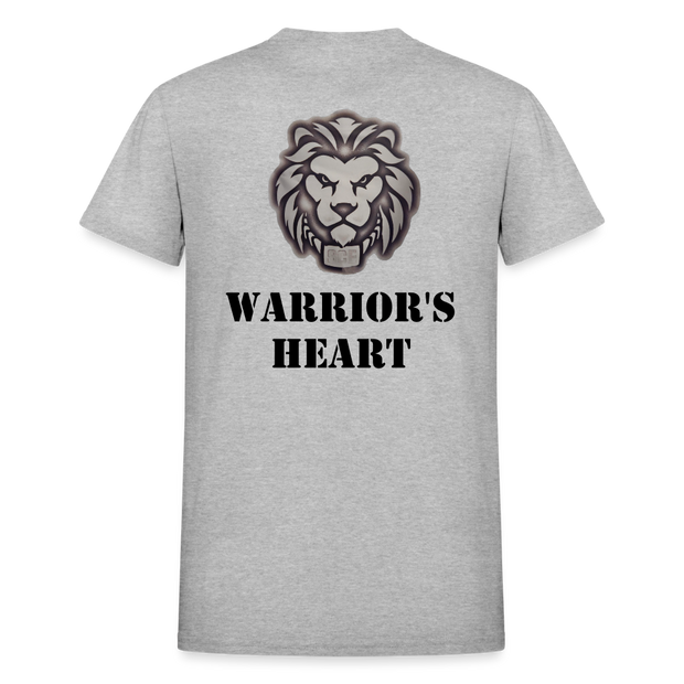 Gildan Ultra Cotton Ladies Adult T-Shirt ( SCE - WARRIORS HEART - T-SHIRT ) - heather gray