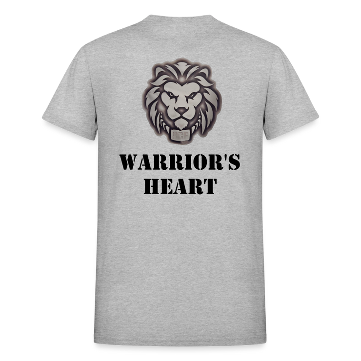 Gildan Ultra Cotton Ladies Adult T-Shirt ( SCE - WARRIORS HEART - T-SHIRT ) - heather gray