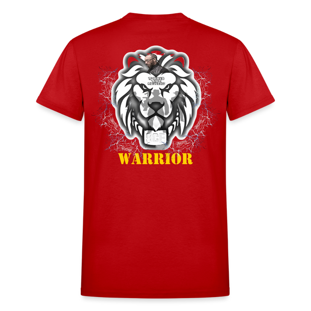 Gildan Ultra Cotton Adult T-Shirt ( T-TRIS THE GEMINI - WE KINGS - SCE - WARRIOR - T-SHIRT ) - red