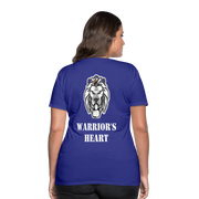 Gildan Ultra Cotton Ladies Adult T-Shirt ( SCE - WARRIORS HEART - T-SHIRT ) - royal blue