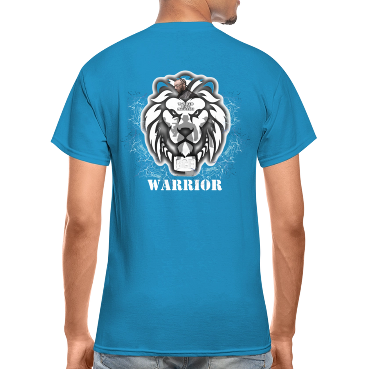 Gildan Ultra Cotton Adult T-Shirt ( T-TRIS THE GEMINI - SCE - WARRIOR - T-SHIRT ) - turquoise