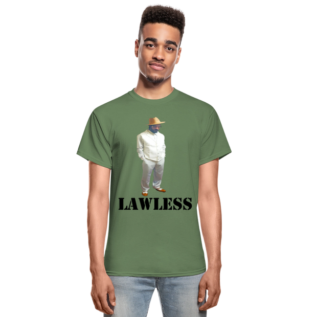 Gildan Ultra Cotton Adult T-Shirt ( T-TRIS THE GEMINI - LAWLESS ALBUM - SCE - WARRIOR - T-SHIRT ) - military green