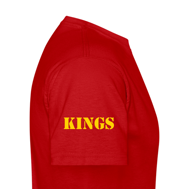 Gildan Ultra Cotton Adult T-Shirt ( T-TRIS THE GEMINI - WE KINGS - SCE - WARRIOR - T-SHIRT ) - red