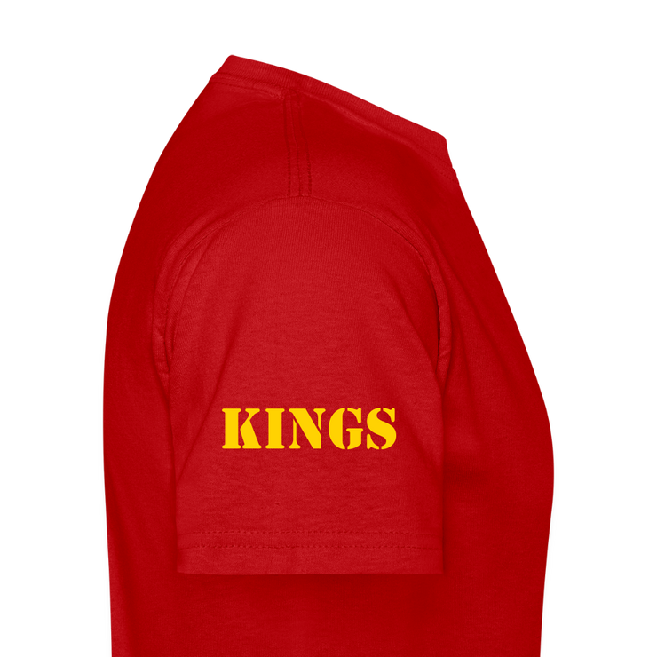 Gildan Ultra Cotton Adult T-Shirt ( T-TRIS THE GEMINI - WE KINGS - SCE - WARRIOR - T-SHIRT ) - red