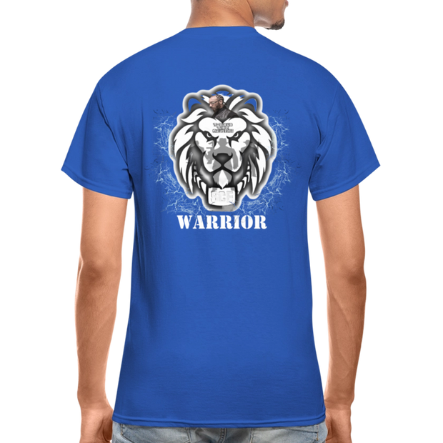 Gildan Ultra Cotton Adult T-Shirt ( T-TRIS THE GEMINI - SCE - WARRIOR - T-SHIRT ) - royal blue