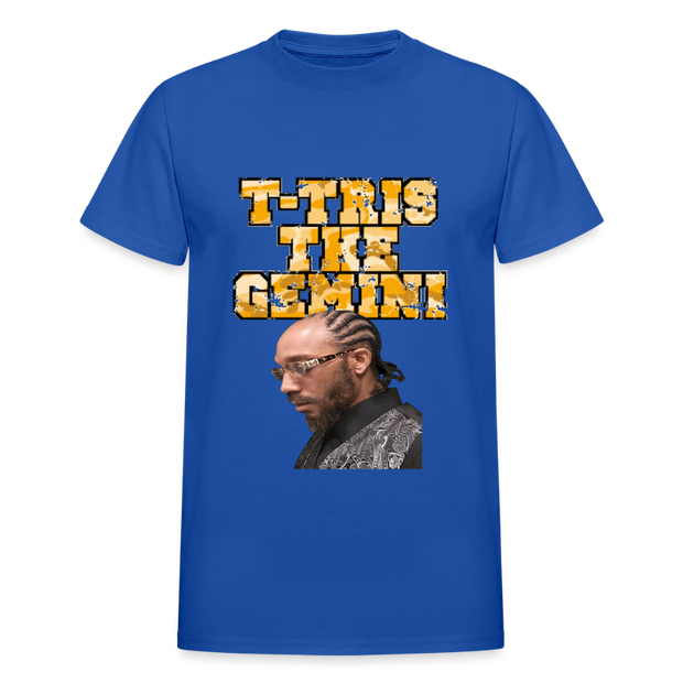 Gildan Ultra Cotton Adult T-Shirt ( T-TRIS THE GEMINI - WE KINGS - FEAT. K-MAR - T-SHIRT ) - royal blue