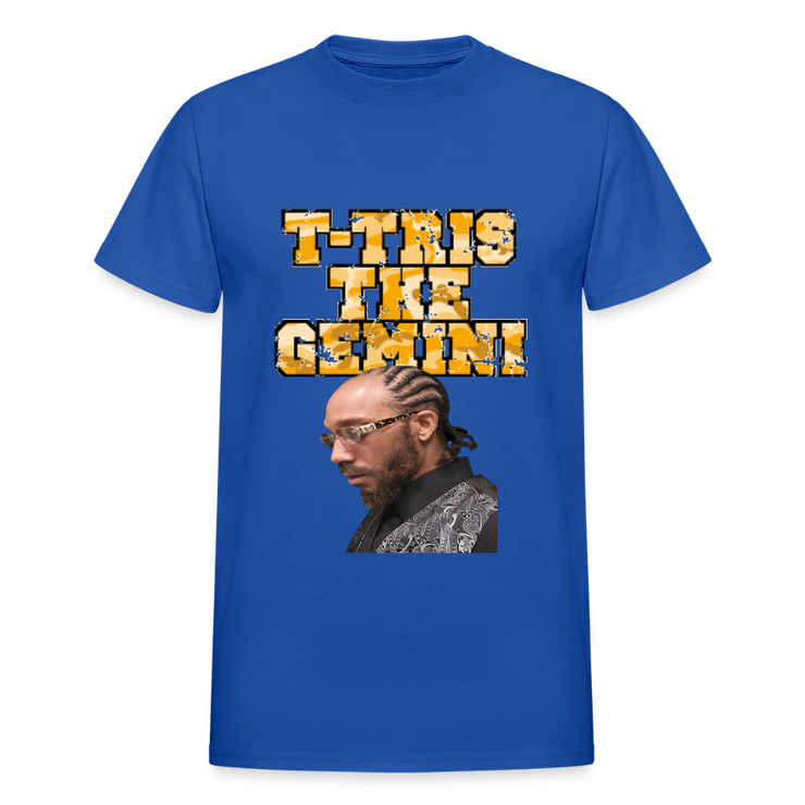 Gildan Ultra Cotton Adult T-Shirt ( T-TRIS THE GEMINI - WE KINGS - FEAT. K-MAR - T-SHIRT ) - royal blue