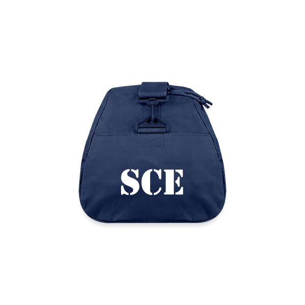 RECYCLED DUFFLE BAG ( SCE - RAP/HIP-HOP - MUSIC LABEL - PATRIOT - DUFFLE BAG - navy