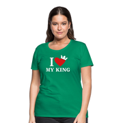 Gildan Ultra Cotton Ladies Adult T-Shirt ( SCE - WARRIORS HEART - T-SHIRT ) - kelly green