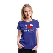 Gildan Ultra Cotton Ladies Adult T-Shirt ( SCE - WARRIORS HEART - T-SHIRT ) - royal blue