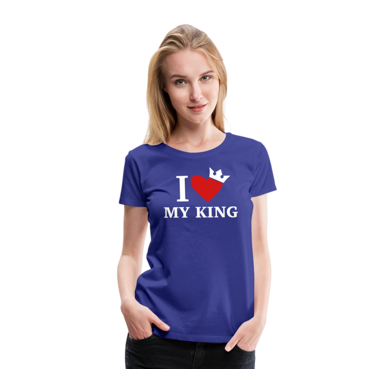 Gildan Ultra Cotton Ladies Adult T-Shirt ( SCE - WARRIORS HEART - T-SHIRT ) - royal blue