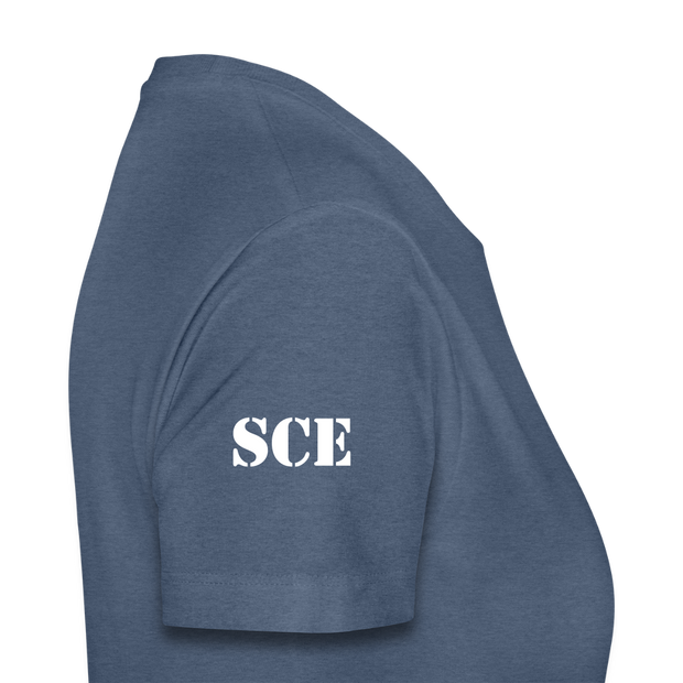 Gildan Ultra Cotton Ladies Adult T-Shirt ( SCE - WARRIORS HEART - T-SHIRT ) - heather blue