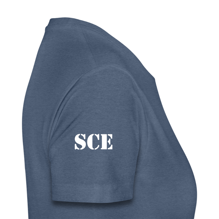 Gildan Ultra Cotton Ladies Adult T-Shirt ( SCE - WARRIORS HEART - T-SHIRT ) - heather blue