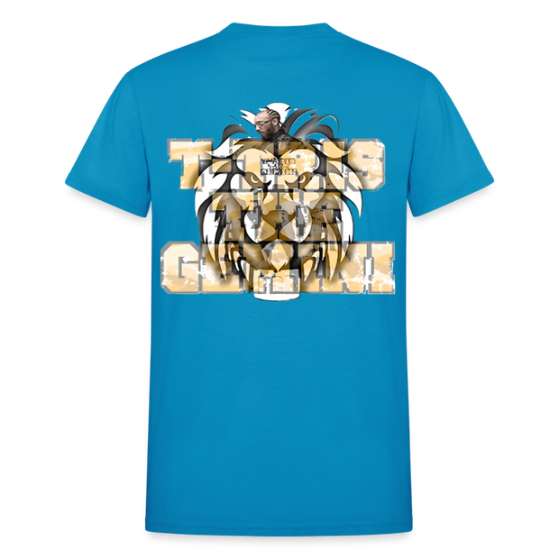Gildan Ultra Cotton Adult T-Shirt ( T-TRIS THE GEMINI - SCE - LAWLESS - T-SHIRT ) - turquoise