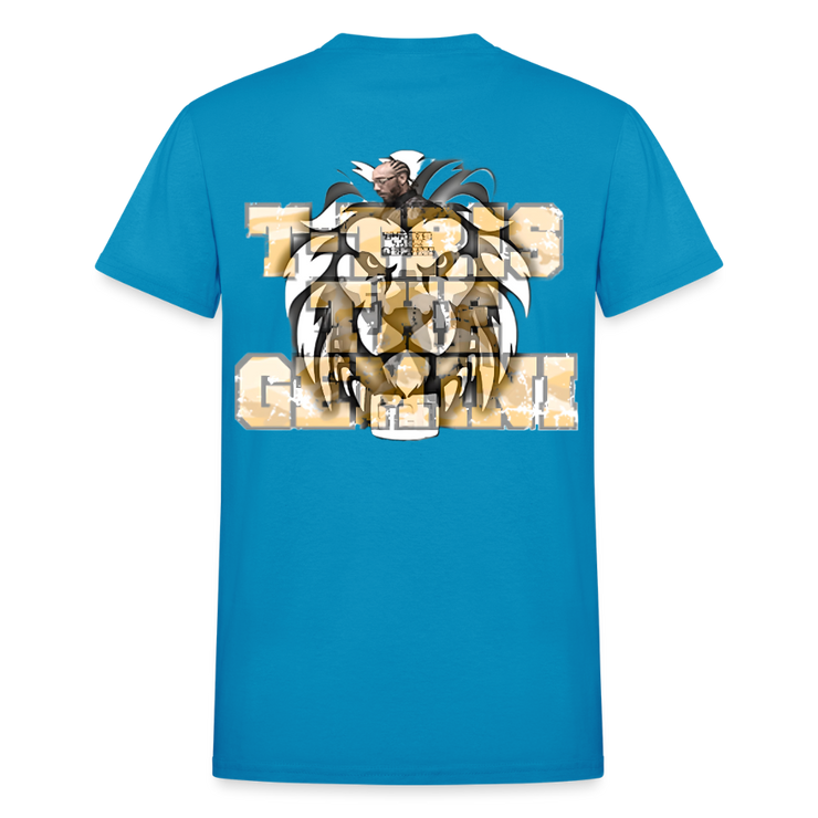 Gildan Ultra Cotton Adult T-Shirt ( T-TRIS THE GEMINI - SCE - LAWLESS - T-SHIRT ) - turquoise