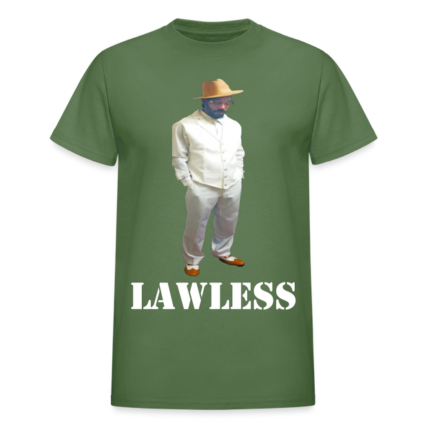 Gildan Ultra Cotton Adult T-Shirt ( T-TRIS THE GEMINI - SCE - LAWLESS - T-SHIRT ) - military green
