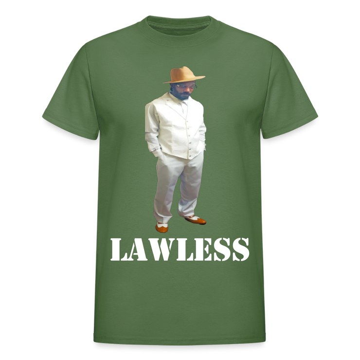 Gildan Ultra Cotton Adult T-Shirt ( T-TRIS THE GEMINI - SCE - LAWLESS - T-SHIRT ) - military green