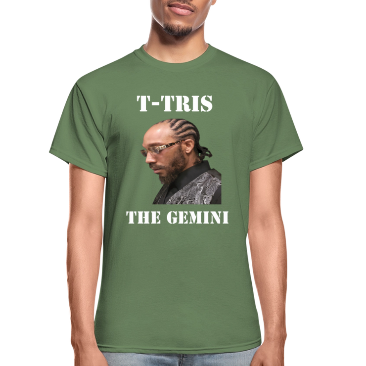 Gildan Ultra Cotton Adult T-Shirt ( T-TRIS THE GEMINI - SCE - WARRIOR - T-SHIRT ) - military green