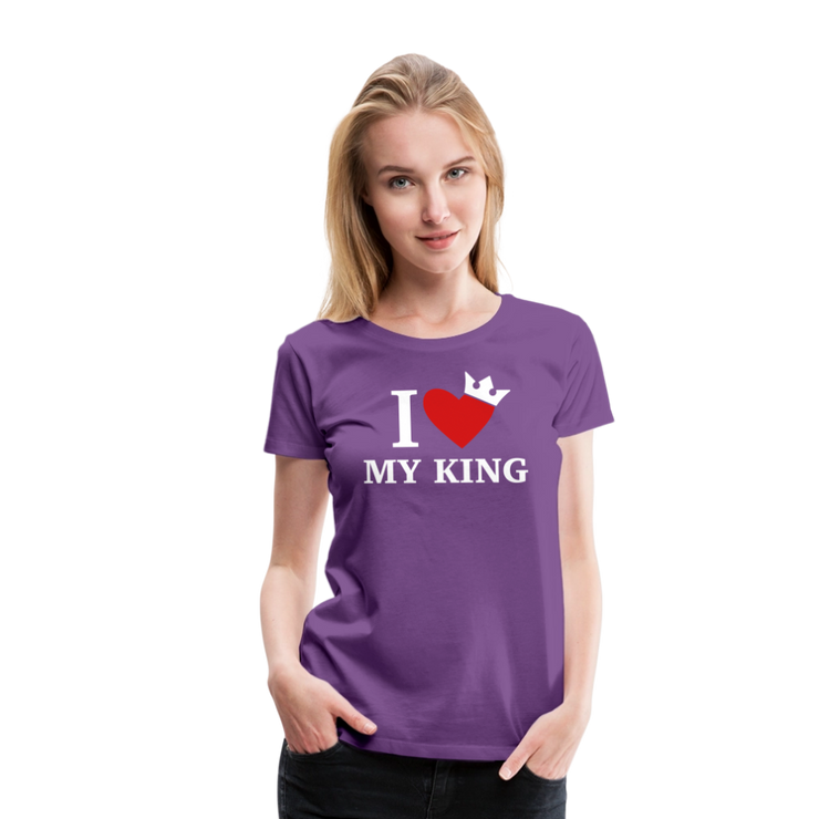 Gildan Ultra Cotton Ladies Adult T-Shirt ( SCE - WARRIORS HEART - T-SHIRT ) - purple