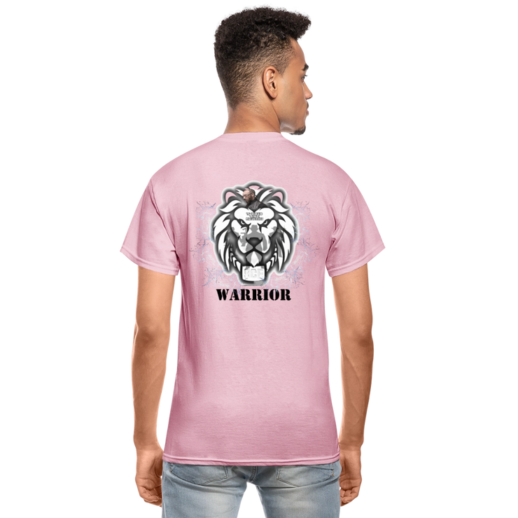 Gildan Ultra Cotton Adult T-Shirt ( T-TRIS THE GEMINI - SCE - WARRIOR - T-SHIRT ) - light pink