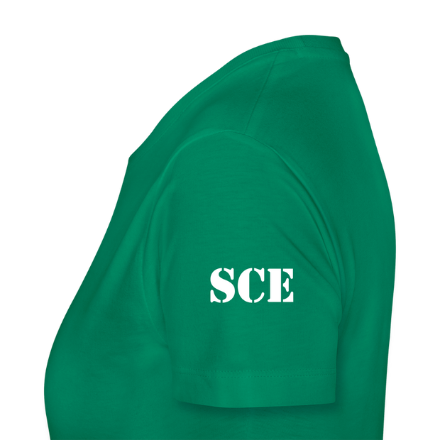 Gildan Ultra Cotton Ladies Adult T-Shirt ( SCE - WARRIORS HEART - T-SHIRT ) - kelly green