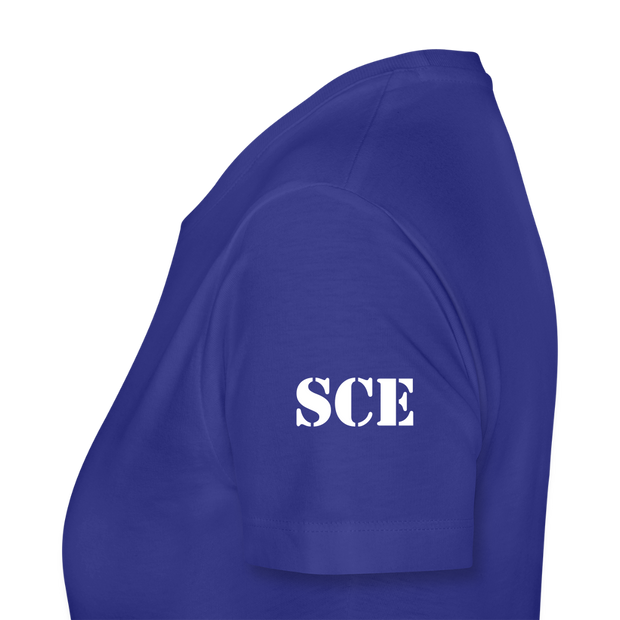 Gildan Ultra Cotton Ladies Adult T-Shirt ( SCE - WARRIORS HEART - T-SHIRT ) - royal blue