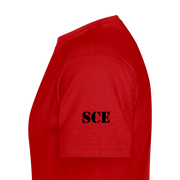 Gildan Ultra Cotton Adult T-Shirt ( T-TRIS THE GEMINI - LAWLESS ALBUM - SCE - WARRIOR - T-SHIRT ) - red