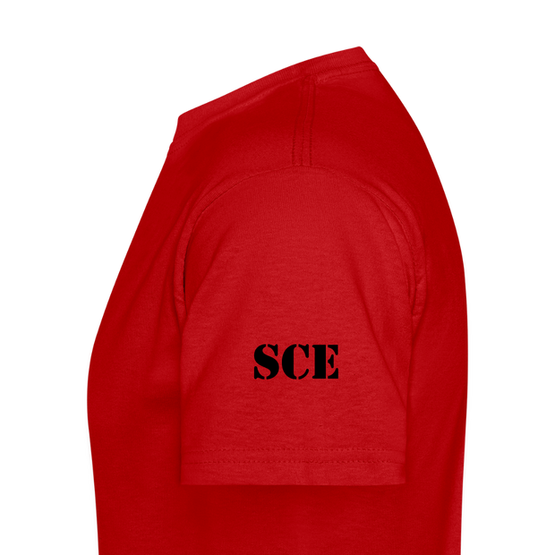 Gildan Ultra Cotton Adult T-Shirt ( T-TRIS THE GEMINI - LAWLESS ALBUM - SCE - WARRIOR - T-SHIRT ) - red