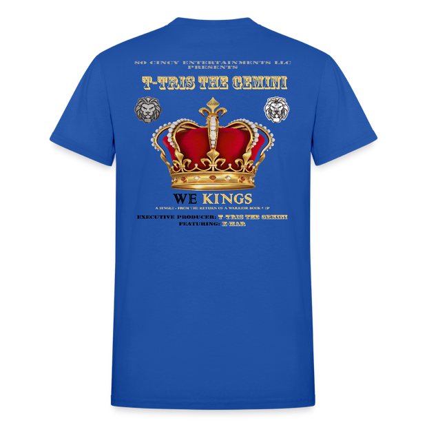 Gildan Ultra Cotton Adult T-Shirt ( T-TRIS THE GEMINI - WE KINGS - SCE - WARRIOR - T-SHIRT ) - royal blue