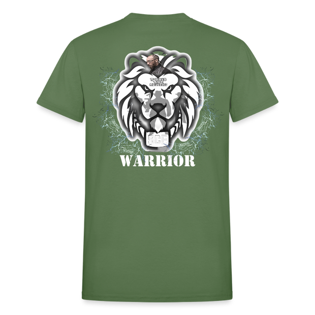 Gildan Ultra Cotton Adult T-Shirt ( T-TRIS THE GEMINI - SCE - WARRIOR - T-SHIRT ) - military green