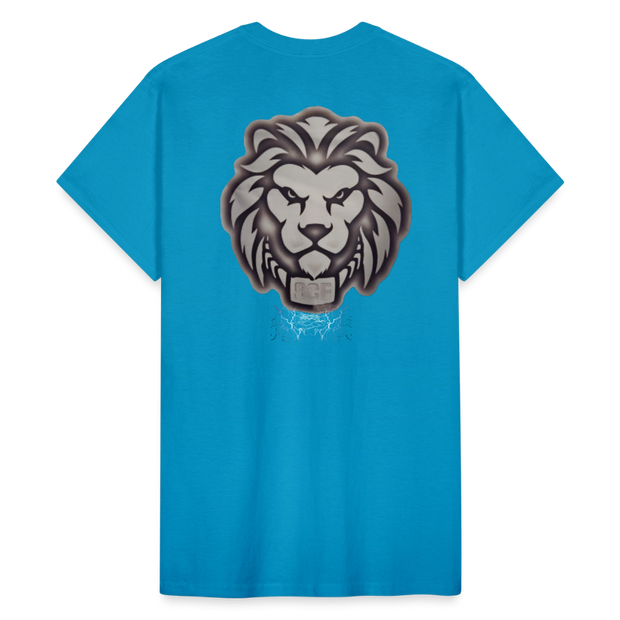 Gildan Ultra Cotton Adult T-Shirt ( T-TRIS THE GEMINI - SCE  - T-SHIRT ) - turquoise