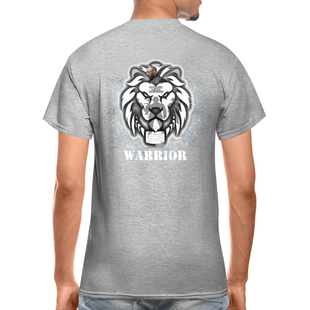 Gildan Ultra Cotton Adult T-Shirt ( T-TRIS THE GEMINI - SCE - WARRIOR - T-SHIRT ) - heather gray