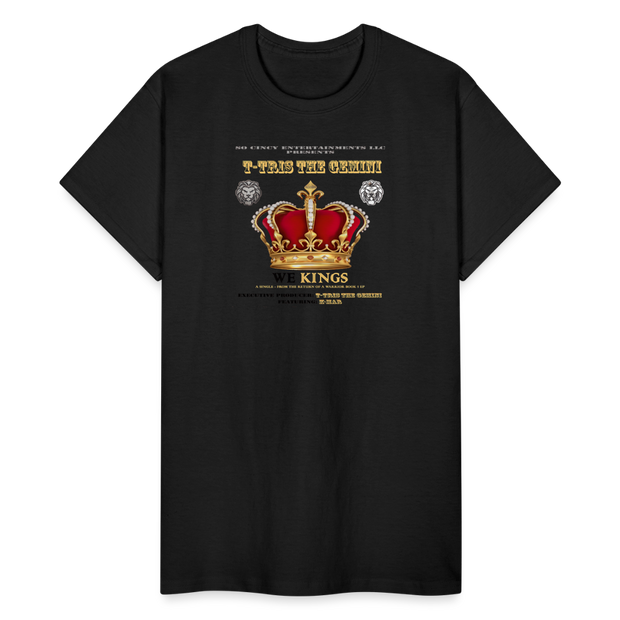Gildan Ultra Cotton Adult T-Shirt ( T-TRIS THE GEMINI - WE KINGS - SCE - WARRIOR - T-SHIRT ) - black