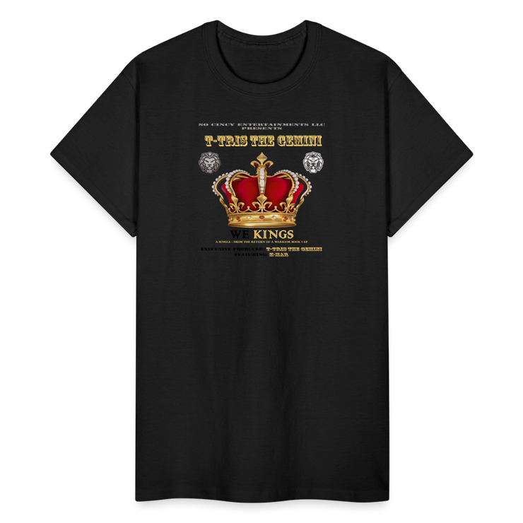 Gildan Ultra Cotton Adult T-Shirt ( T-TRIS THE GEMINI - WE KINGS - SCE - WARRIOR - T-SHIRT ) - black