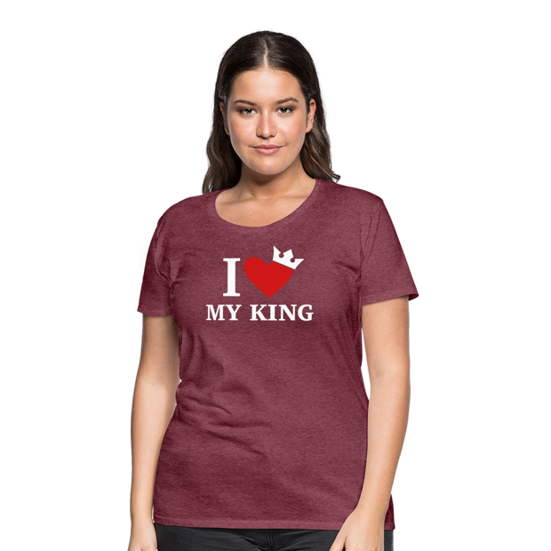 Gildan Ultra Cotton Ladies Adult T-Shirt ( SCE - WARRIORS HEART - T-SHIRT ) - heather burgundy