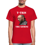 Gildan Ultra Cotton Adult T-Shirt ( T-TRIS THE GEMINI - SCE - WARRIOR - T-SHIRT ) - red
