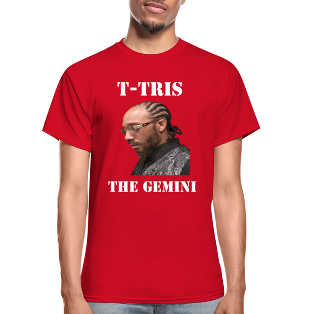 Gildan Ultra Cotton Adult T-Shirt ( T-TRIS THE GEMINI - SCE - WARRIOR - T-SHIRT ) - red