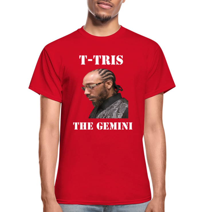Gildan Ultra Cotton Adult T-Shirt ( T-TRIS THE GEMINI - SCE - WARRIOR - T-SHIRT ) - red