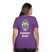 Gildan Ultra Cotton Ladies Adult T-Shirt ( SCE - WARRIORS HEART - T-SHIRT ) - purple
