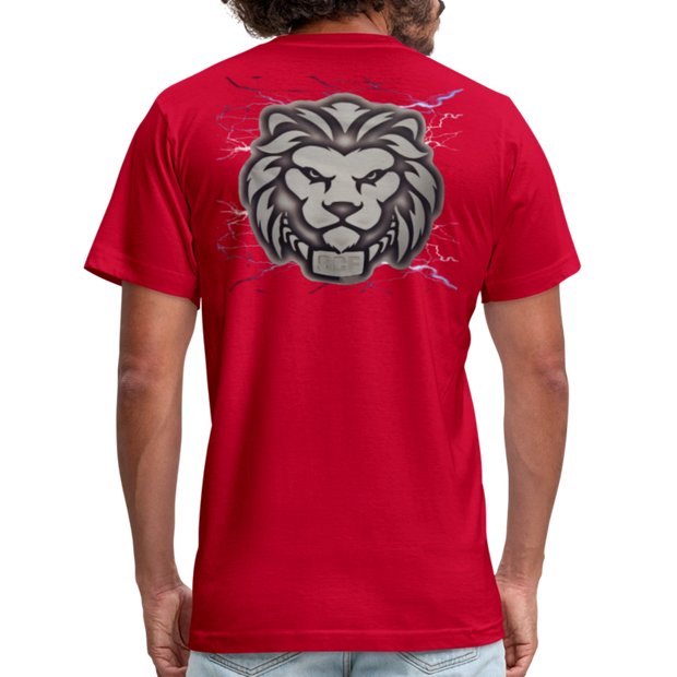 Unisex Jersey T-Shirt by Bella + Canvas ( SCE - T-TRIS THE GEMINI - NEVER SURRENDER - T-SHIRT ) - red