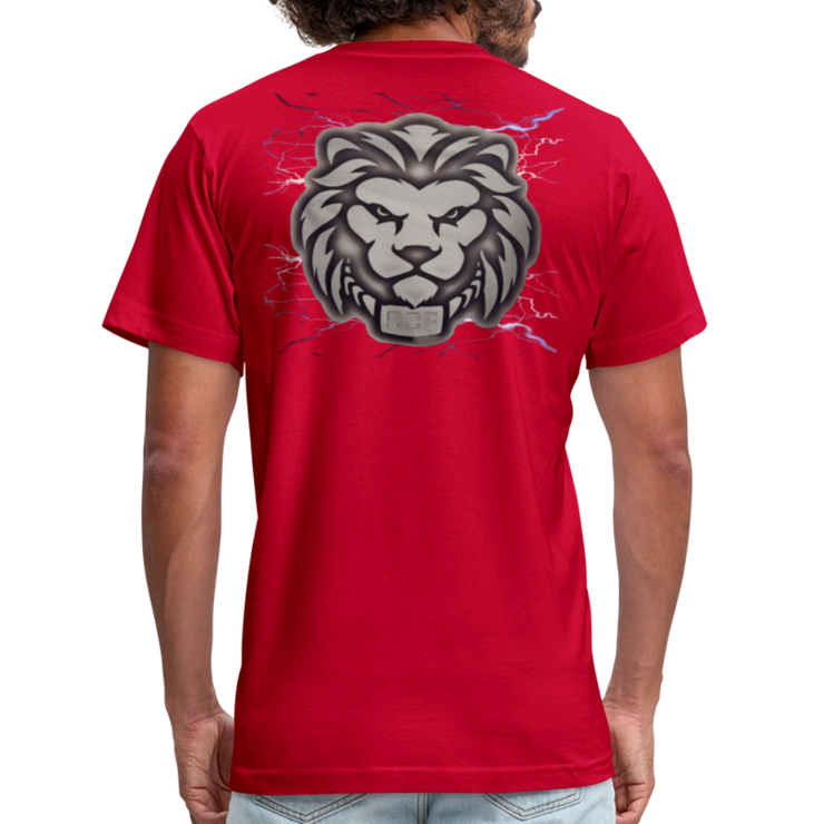 Unisex Jersey T-Shirt by Bella + Canvas ( SCE - T-TRIS THE GEMINI - NEVER SURRENDER - T-SHIRT ) - red