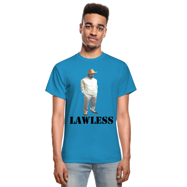 Gildan Ultra Cotton Adult T-Shirt ( T-TRIS THE GEMINI - LAWLESS ALBUM - SCE - WARRIOR - T-SHIRT ) - turquoise