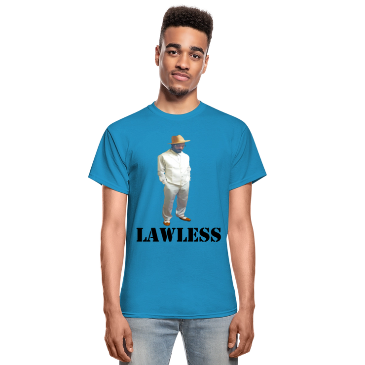Gildan Ultra Cotton Adult T-Shirt ( T-TRIS THE GEMINI - LAWLESS ALBUM - SCE - WARRIOR - T-SHIRT ) - turquoise