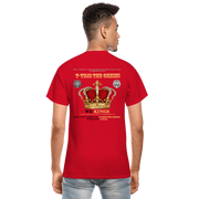 Gildan Ultra Cotton Adult T-Shirt ( T-TRIS THE GEMINI - WE KINGS - FEAT. K-MAR - T-SHIRT ) - red