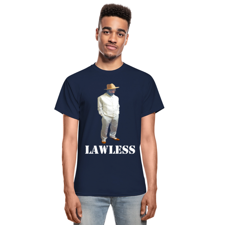 Gildan Ultra Cotton Adult T-Shirt ( T-TRIS THE GEMINI - SCE - LAWLESS - T-SHIRT ) - navy