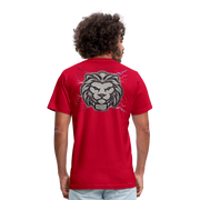 Unisex Jersey T-Shirt by Bella + Canvas ( SCE - T-TRIS THE GEMINI - NEVER SURRENDER - T-SHIRT ) - red